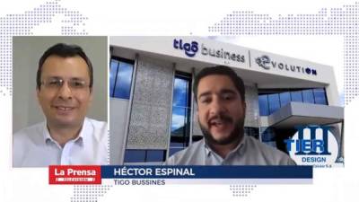 El gerente de Servicios gestionados Cloud y soluciones Tigo Business, Héctor Espinal, durante el Facebook Live.