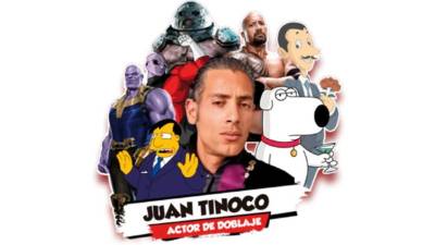 Tinoco es la voz oficial del actor estadounidense Dwayne Johnson “La Roca”. También presta su voz a Thanos en “Los Vengadores”.