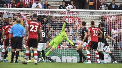 El Southampton le sacó un empate al Manchester United. Foto AFP.
