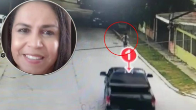 Las cámaras instaladas en la colonia Villas del Campo captaron cómo el carro mata a la maestra Claudia Mónica Medina.