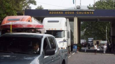 La aduana de Agua Caliente, foto archivo.