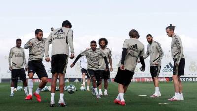 El Real Madrid realizó su último entrenamiento antes de volver a la competición contra el Eibar.