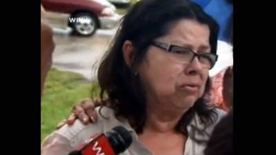 Juana Martínez en declaración a los medios estadounidenses tras el asesinato de su hija y nietas por su yerno, el hondureño Sonny Enrique Medina.