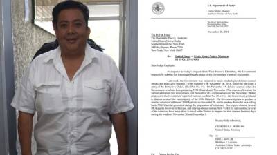 Fredy Renán Nájera fue acusado formalmente por la Fiscalía estadounidense en enero de 2018.