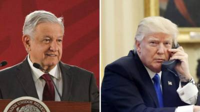 Andrés Manuel López Obrador, presidente de México, y Donald Trump, presidente de EEUU.