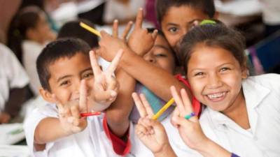 Foto del Día Internacional de la Felicidad de la Unicef Honduras.