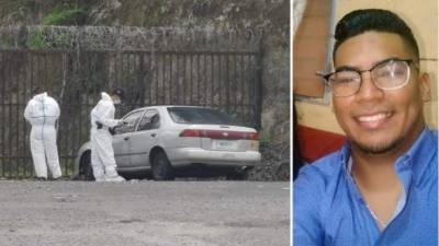 Escena. El levantamiento del cuerpo del joven en un sector de Loarque.