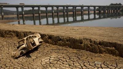 Los niveles de agua en Sao Paulo están peligrosamente bajos.