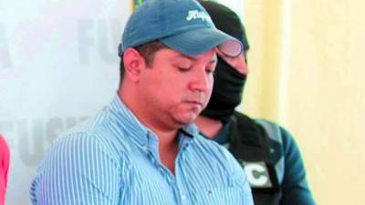 Guillermo Alejandro Mejía Landa durante su captura.