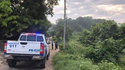 El cuerpo del hombre fue dejado en la entrada a la aldea Cablotales, carretera a Ticamaya.