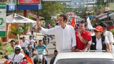 Salvador Nasralla en la actividad del fin de semana.