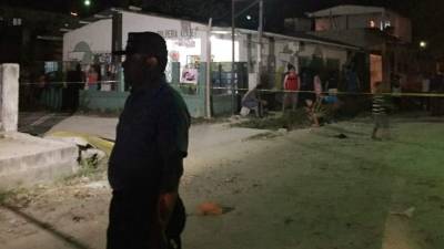 En una calle quedó el cuerpo del joven estudiante Cristian Elías Flores Portillo.