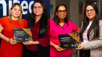 Las doctoras Delia Padilla y Diana Méndez recibieron la beca para especializarse en materia de hepatología.