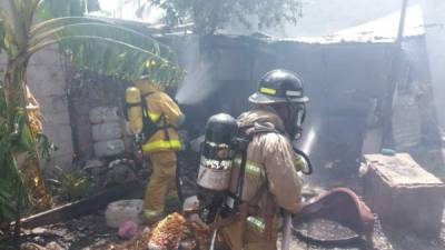 Miembros del Cuerpo de Bomberos llegaron al lugar del hecho después de una llamada de alerta al 911.