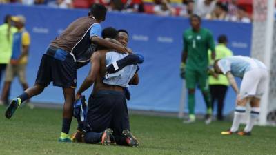Honduras empató 1-1 con Argentina y se metió a los cuartos de final de los Juegos Olímpicos. Los argentinos quedaron eliminados.