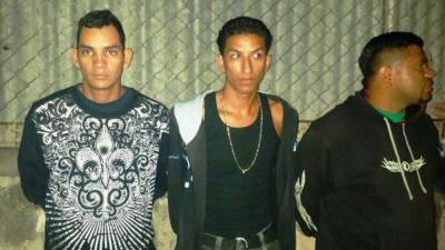 Los tres detenidos fueron aprehendidosen la colonia Divanna del Distrito Central.