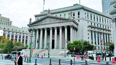 Los casos civiles y penales son de competencia de los tribunales de distrito. Foto corte de NY.