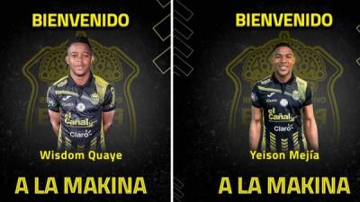 Wisdom Guaye y Yeison Mejía son nuevos jugadores del Real España.