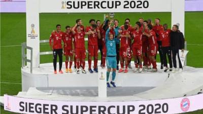 El Bayern Múnich sigue imparable y ahora conquistó la Supercopa de Alamania. Foto AFP