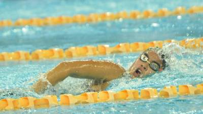 Michell Ramírez ganó la medalla de oro en los 100 metros mariposa.