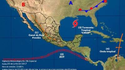 La tormenta ha estado casi estacionada durante las últimas horas.