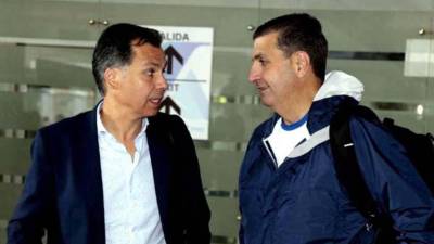 José Ernesto Mejía, secretario de Fenafuth, junto a Jorge Salomón, presidente de la entidad.