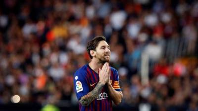 El delantero argentino del FC Barcelona Leo Messi durante un partido de la presente temporada. EFE/Archivo