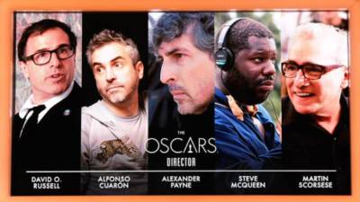 Los directores nominados al Osar 2014: David O. Russell, Alfonso Cuarón, Alexander Payne, Steve Mcqueen y Martin Scorsese.