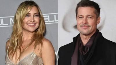 Kate Hudson y Brad Pitt.