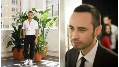 El diseñador y sastre progreseño, Carlos Campos.