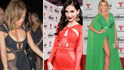 Jennifer López versus Paty Cantú. En la otra imagen Zuleyka Rivera que enseñó de más.