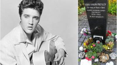 Fanáticos conmemoran los 42 años de la muerte de Elvis Presley.