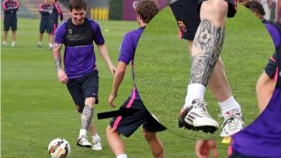 El delantero argentino del FC Barcelona, Lionel Messi, ha comenzado a tomarle gusto a los tatuajes. Conoce todos los que tiene la 'Pulga' en su cuerpo.