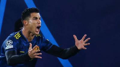 Cristiano Ronaldo es la figura en el ataque del Manchester United.