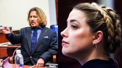 Johnny Depp y Amber Heard durante el nuevo juicio que enfrentan.