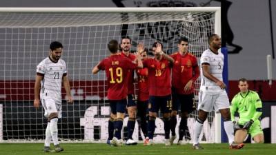 La selección española aplastó a los alemanes. Foto EFE.