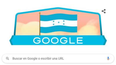 El doodle de Google hizo honor a la Independencia de Honduras.