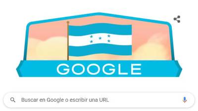 El doodle de Google hizo honor a la Independencia de Honduras.