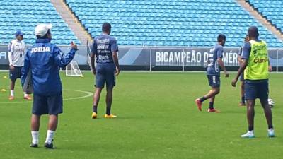 Los entrenamientos dirigidos por el técnico Jorge Luis Pinto.