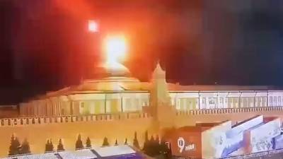 Un video divulgado por medios rusos muestra el momento del supuesto ataque contra el Kremlin.