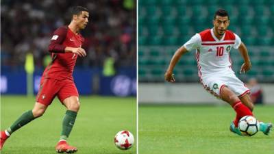 La Portugal de Cristiano Ronaldo juega su segundo partido contra Marruecos. Foto AFP