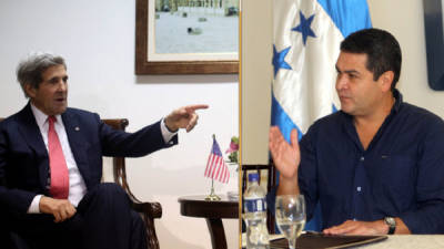 Kerry felicitó a Juan Orlando y a los hondureños que acudieron a las urnas el 24 de noviembre pasado.