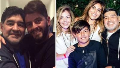 Los hijos de Maradona se mostraron dolidos por la muerte de su padre.