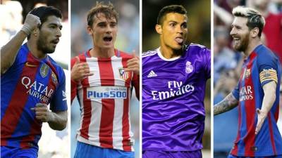 Luis Suárez, Lionel Messi y Cristiano Ronaldo marcaron en esta jornada, mientras Antoine Griezmann se fue en blanco.