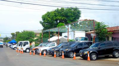 <b><span class=mln_uppercase_mln>Sector.</span></b> El 70% de los vehículos que circulan en San Pedro Sula son usados, el costo en las subastas ha aumentado en un 40%.<span class=mln_uppercase_mln> Foto: Franklin Muñoz</span>
