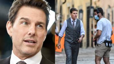 El periódico británico The Sun informó que cinco miembros del staff de la película 'Misión: Imposible 7' renunciaron después de que Tom Cruise les reprendiera fuertemente por no cumplir con las restricciones para prevenir el contagio del COVID-19. Fotos: AFP.