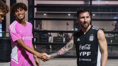 David Ruiz compartió por primera vez con Messi en el 2022 cuando Argentina se instaló en Miami previo al inicio del Mundial.