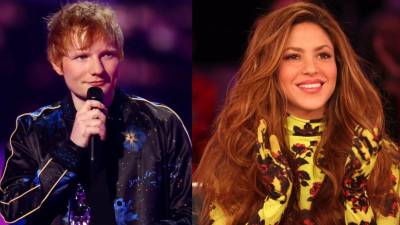 El británico, Ed Sheeran, y la colombiana Shakira tienen un proyecto juntos.