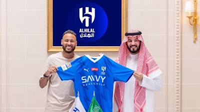 El Al Hilal de Arabia Saudita presentó a Neymar como su nuevo refuerzo.