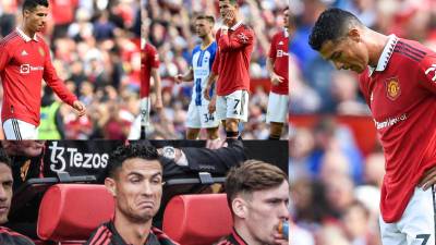 Cristiano Ronaldo evidenció su frustración tras el pésimo inicio de temporada en la Premier League del Manchester United.
